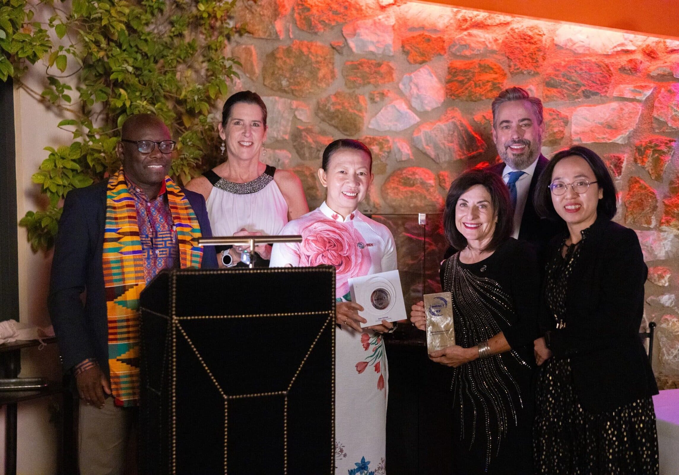 ICF Foundation Gift of Coaching Awards logo – celebrating partnerships that bring coaching to underserved communities and non-profits.