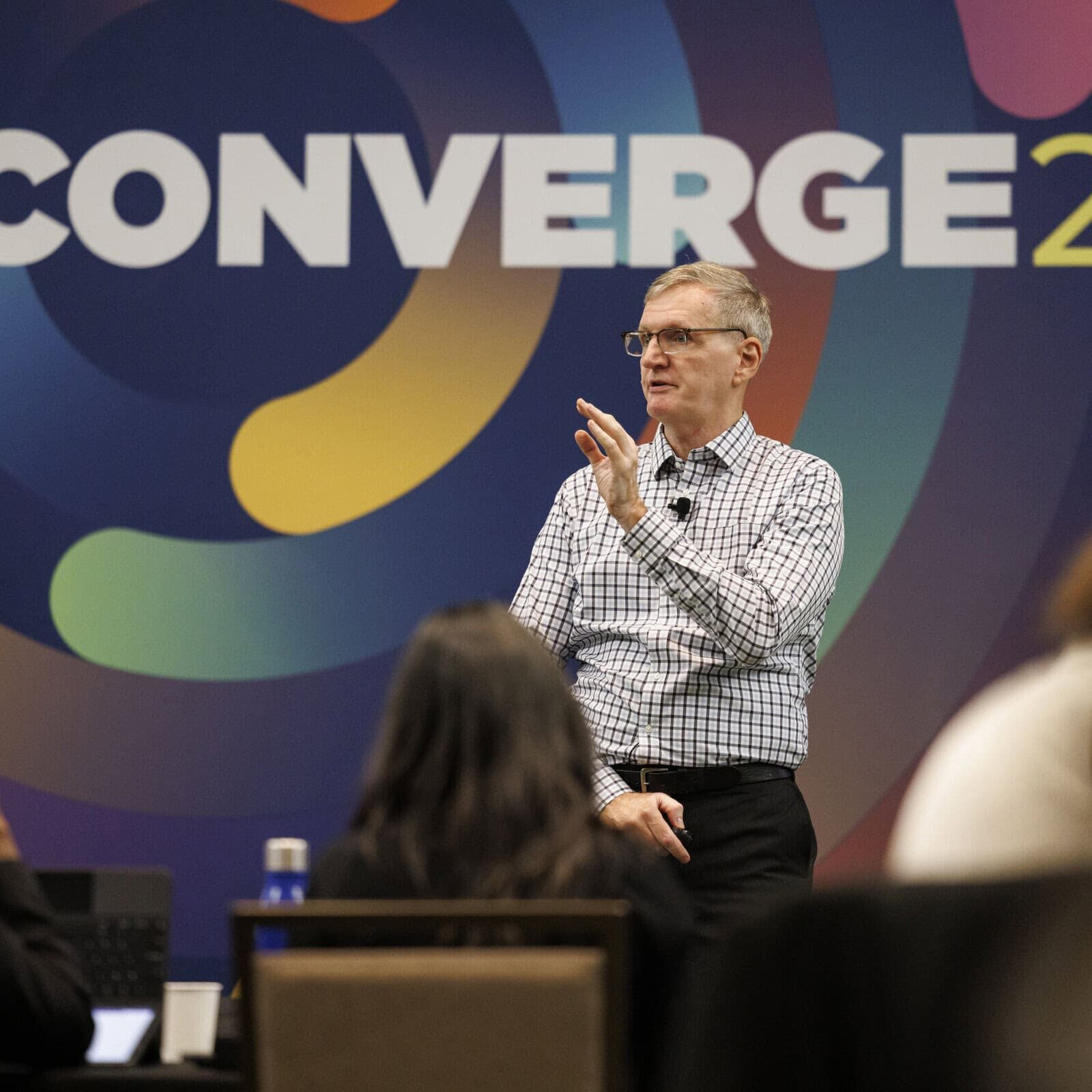 ICF Converge Conference signage welcoming attendees to the annual global coaching event.