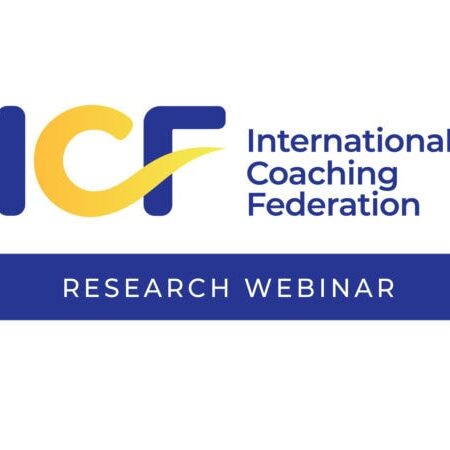 ICF Research Webinar logo for coaching insights and data update